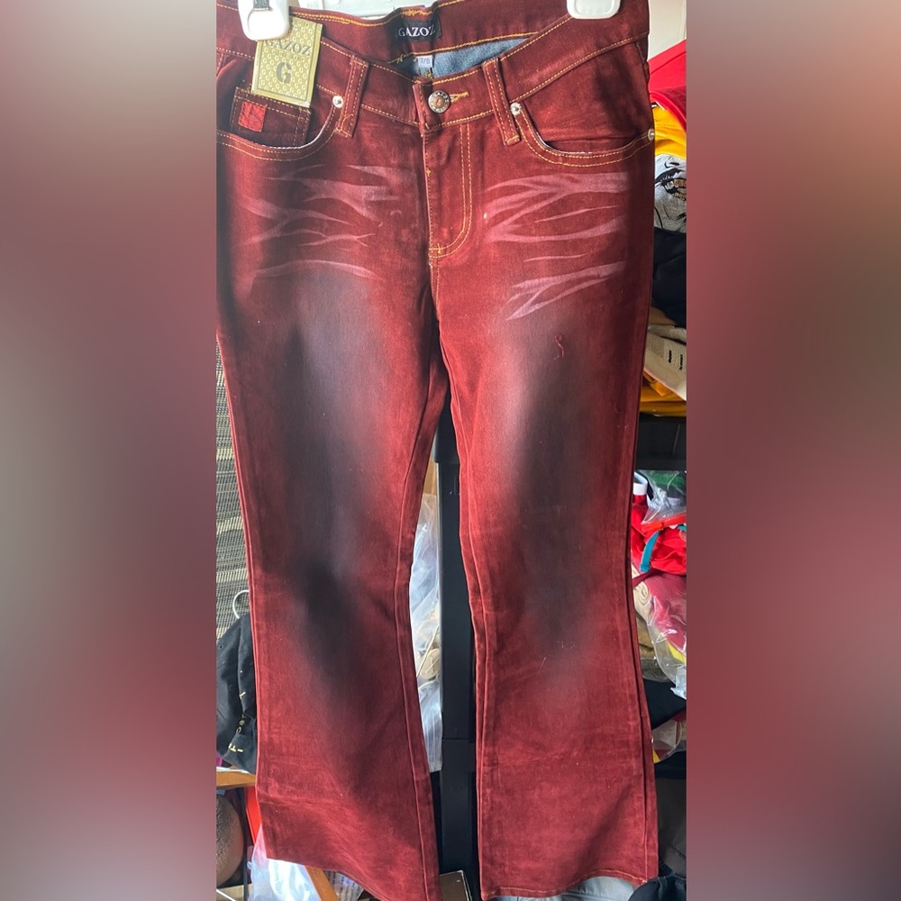 Women's Red Jeans